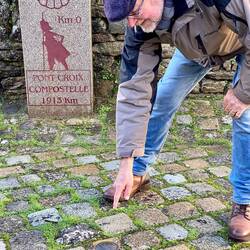 Pont-Croix's and the start of the Pilgrimage to Santiago in Spain