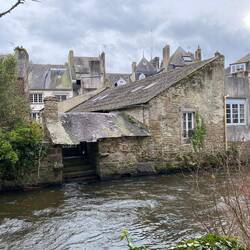An old bath house on the Aven River