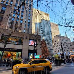 Taxi, Weihnachtsbaum und der FAO Schwarz Spielwarenladen