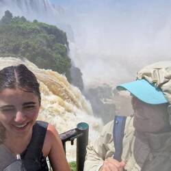 Doccia sotto la garganta del Diablo