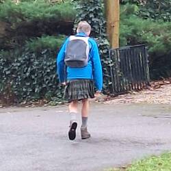 Ein kurzer Gruß unter Wanderern und weg war er, der originelle Holländer