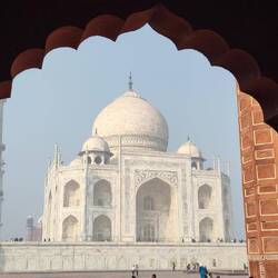 Blick von der Fake Moschee