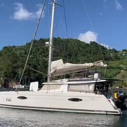 beim Rückwärts-"Einparken". die Boys machen Krähenfuß und befestigen Leine an Palme