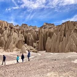 Ciudad del Encanto faite que de sable, de pluie et de vent, très impressionnant !