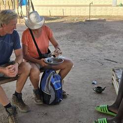 Und danach mussten wir zeigen, ob wir die Tee-Zeremonie beherrschen...