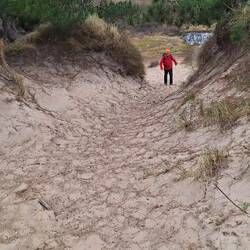 ...in die windgeschützten...