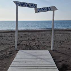 Hamacas heißt Hängematte.