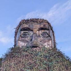 One of the wooden giants in Rossmore