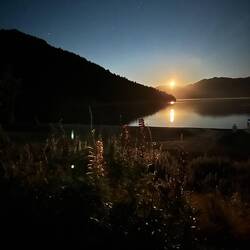 Midnight with full moon