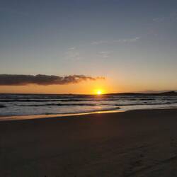 Sonnenaufgang über dem Atlantik