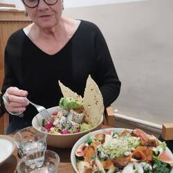 Another delicious vegan supper at Wanaka around the corner.