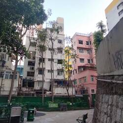 a play park between the heights