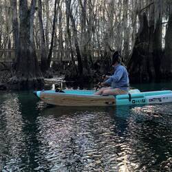 James and Luna out for our family paddle. She was quite a hit.