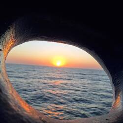 Fahrt Richtung Sonnenaufgang