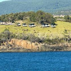 Holiday cabins on the bluff