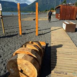 Palestra in spiaggia