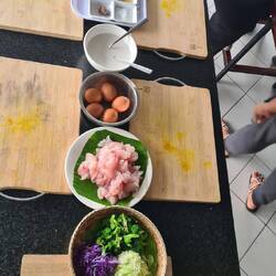 ...restliche Zutaten vermengen...