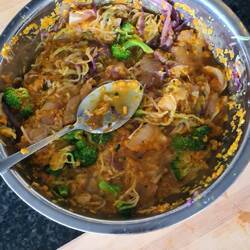 Die fertige Füllung mit allem drin