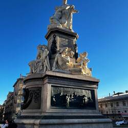 Statue of Giovanni Duprè was erected in 1872 in memory of Camillo Benso di Cavour