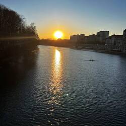 On the bridge Ponte Vittorio Emanuele I