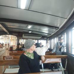 On the ferry to Kowloon for next bus tour