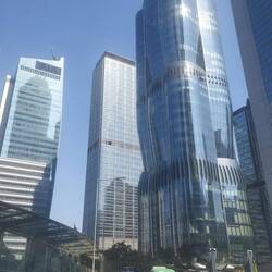 Shots from the upper deck of the bus