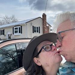 A kiss for love and luck.