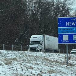 Good-bye Connecticut. See you in four weeks. Just crossed over into New York.