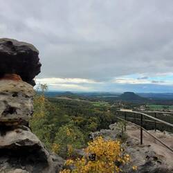 Blick zum Lilienstein und zum Königstein