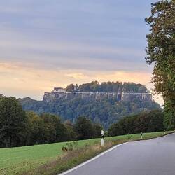 Festung Königstein im Abendlicht