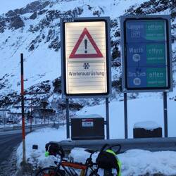 Arlbergpass, aber das Passchild habe ich irgendwie übersehen