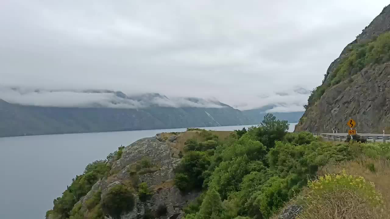 Vue de la route avant notre marche