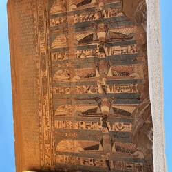 Deckenmalerei, erstaunlich gut erhalten, auch die Farben - tausende Jahre alt.