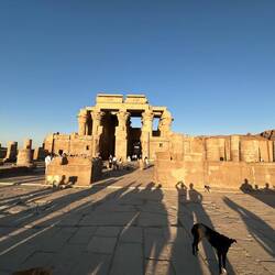 Kom Ombo Tempel im Abendschein