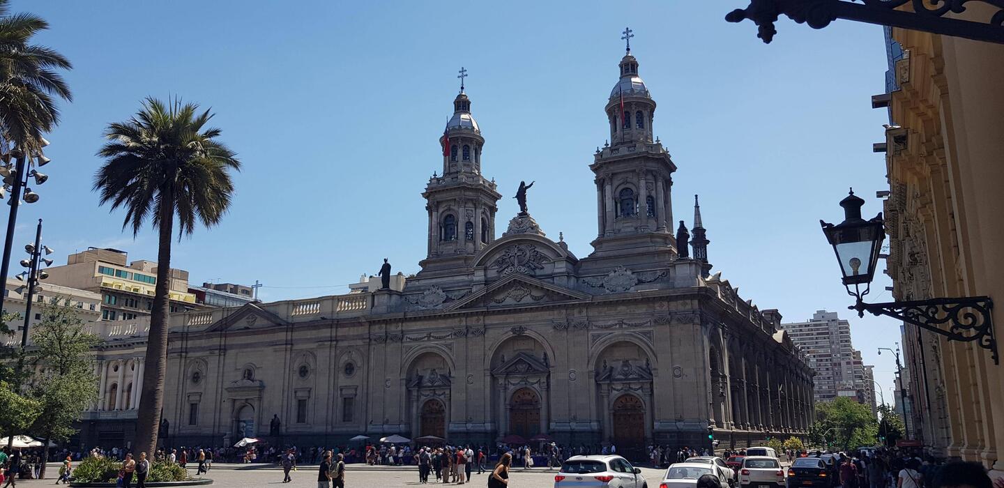 Catedral Metropolitana de Santiago. Plaza del Armas.