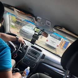 Took a taxi all around the island.