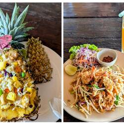 Ein leckeres Essen am Sunset Beach 😋