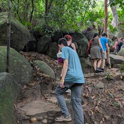 The terrain changed drastically. It started rocky