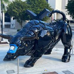 Der "Krypto-Bulle" (in Anlehnung an den Wall-Street Bullen) Miami ist heimliche Kryptohauptstadt