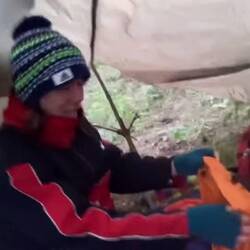 Sachen werden gepackt