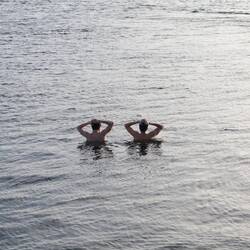Der Bodensee scheint recht warm zu sein so lange wie die da drin waren...