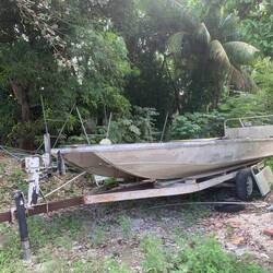 I bought boat. It's dooerupper but they threw in the trailer. Literally threw it in.