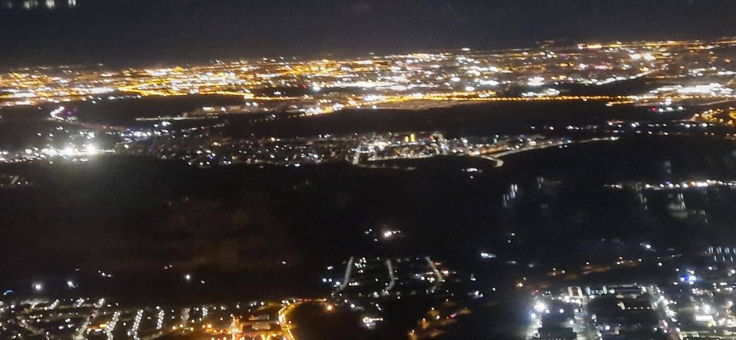 Anflug auf Madrid