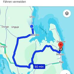 diesen Riesenumweg von 50 km hätte ich heute fahren müssen