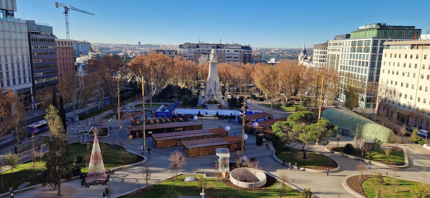 Blick auf den Plaza España