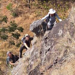 Klettern im Grenzbereich, ohne Sicherung versteht sich