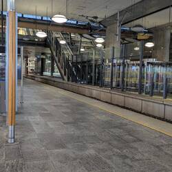 Flytoget train station to Oslo.