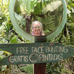 Fun in the forest: I loved the walk around the property with positive affirmation signs all along