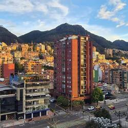 Fabulous light and view across the hills in Chapinero