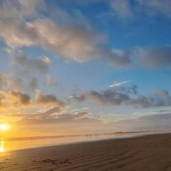 Mein letzter Sonnenuntergang in Playa Hermosa, bevor es weiter in die Berge geht.